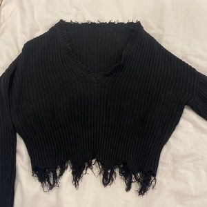 Thrifted black sweater